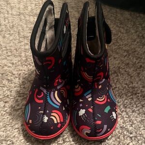 Bogs Kids Boots with Rainbow Pattern